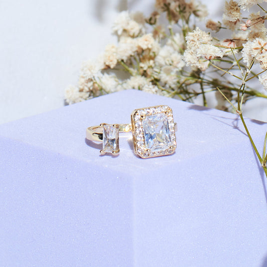 Chunky Carat Crown Ring Salty