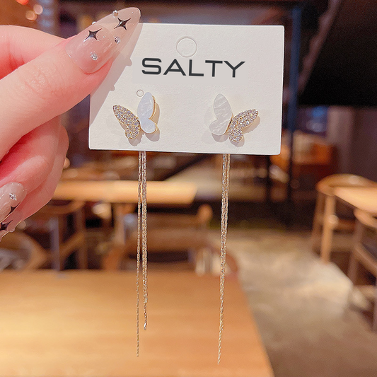 2 in 1 Butterfly Pretty Stud Earrings