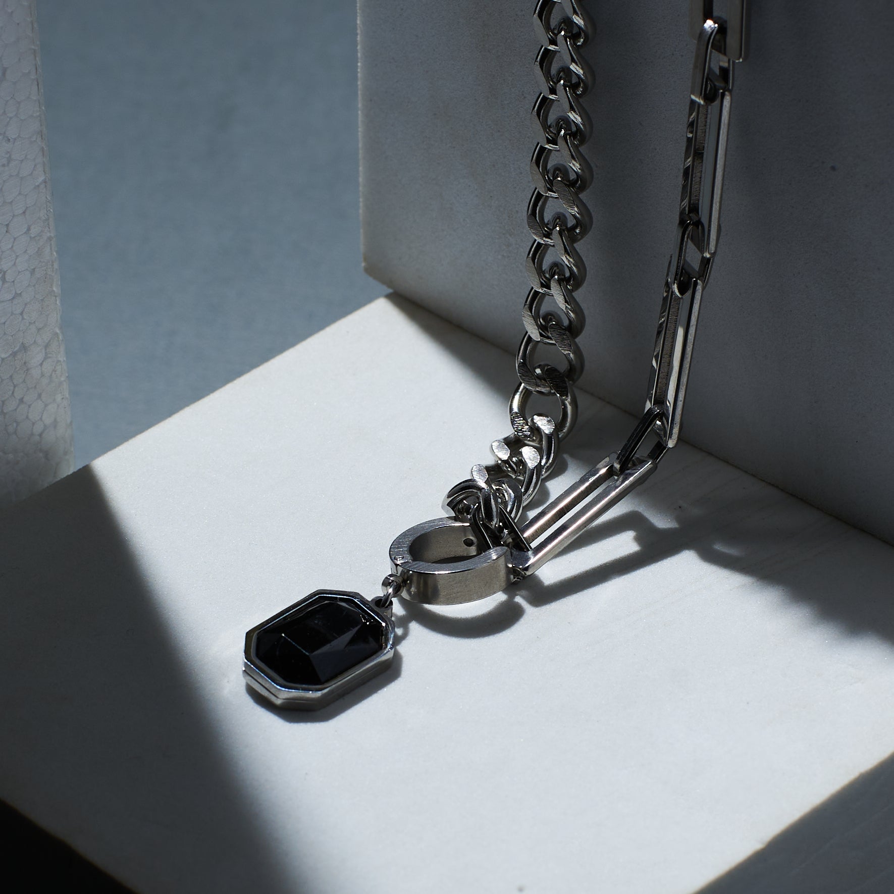 2 in 1 Stellar Shungite Silver Chain and Earring Salty Alpha