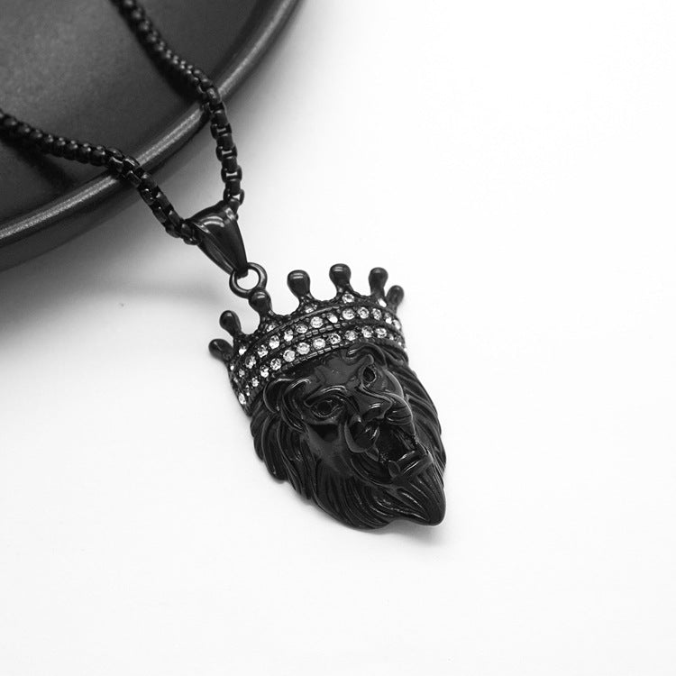 Leo Black King Pendant | Salty