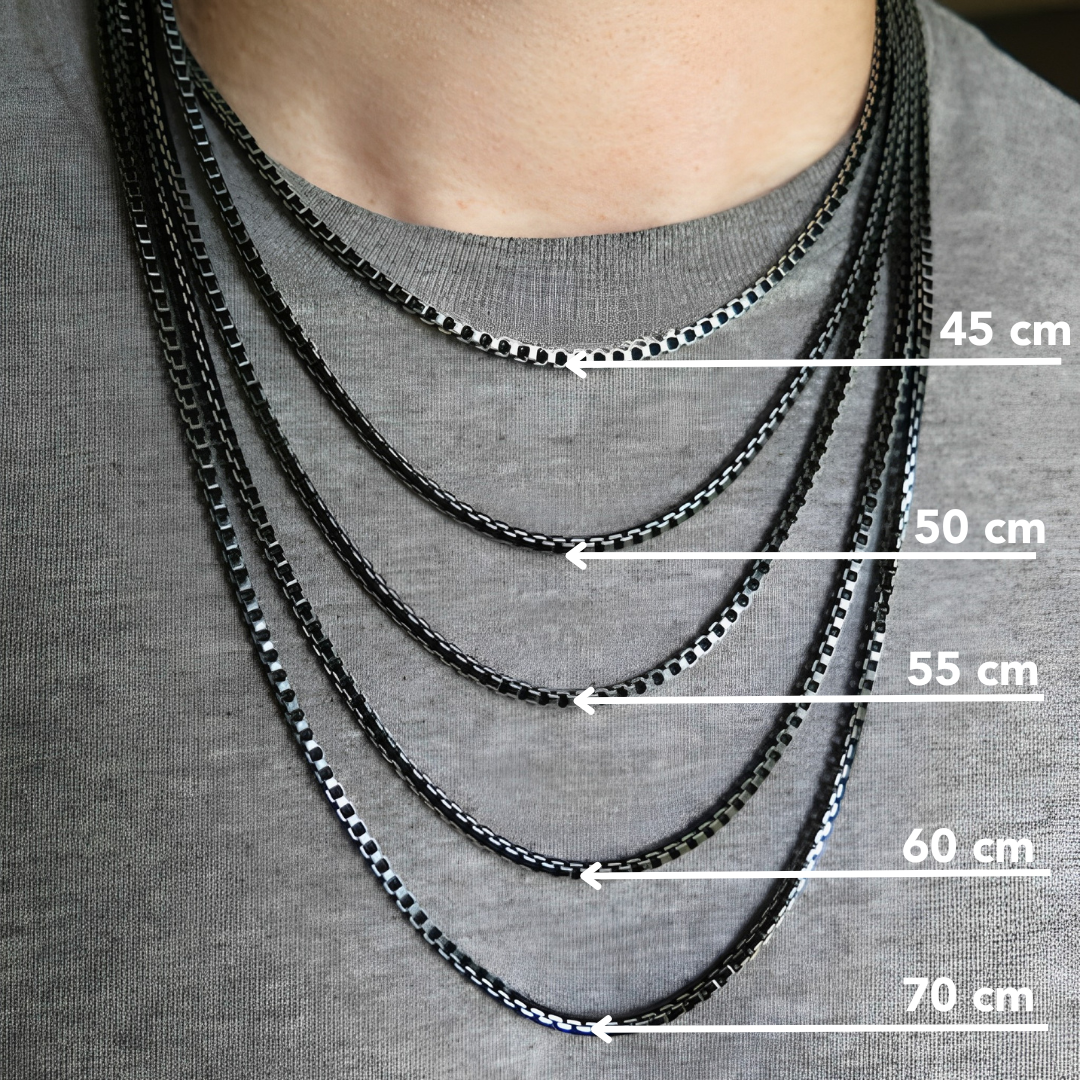 Contemporary Edge Chain -Silver Salty Alpha