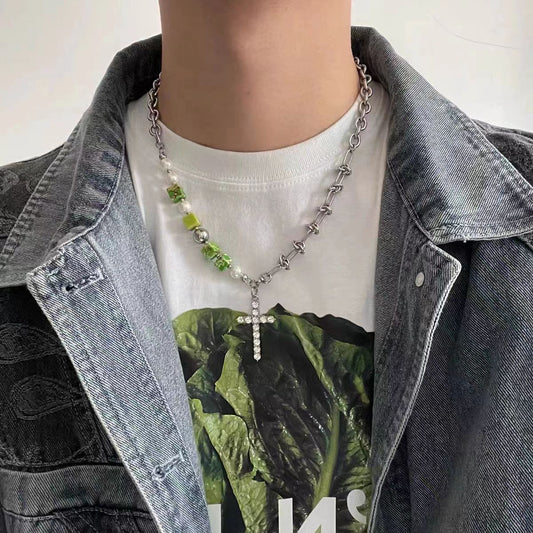 Crucify Beaded Chain Salty Alpha