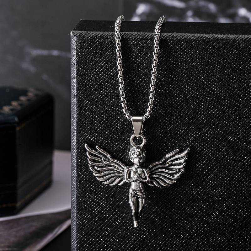 Greek Angel Silver Chain