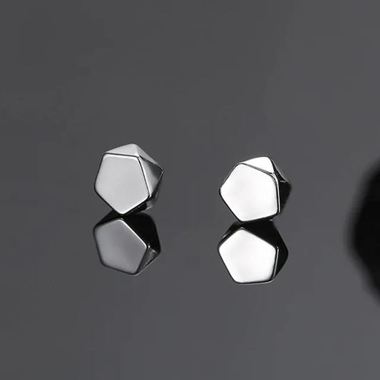 Aaron Silver Studs | Salty