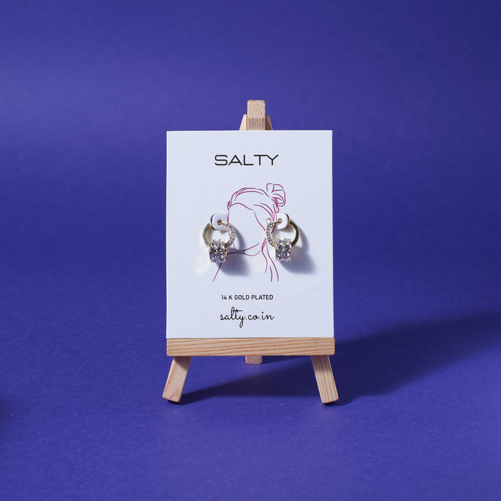 Agréable Floral Earrings Salty