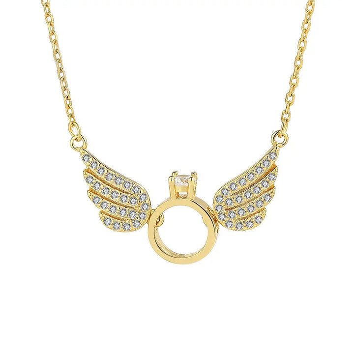 Angel Wings Necklace - Gold