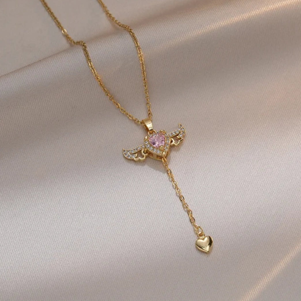 Angelic Heartwing Necklace Salty