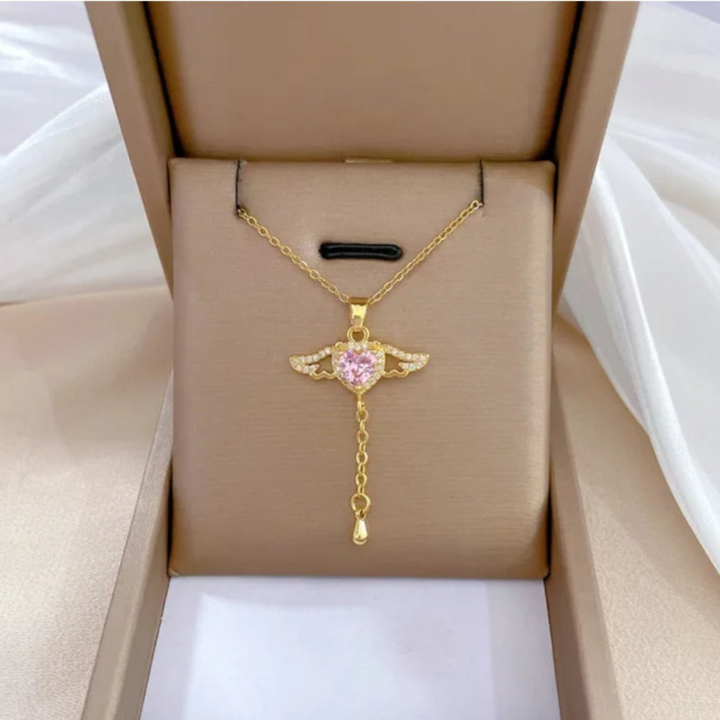 Angelic Heartwing Necklace Salty