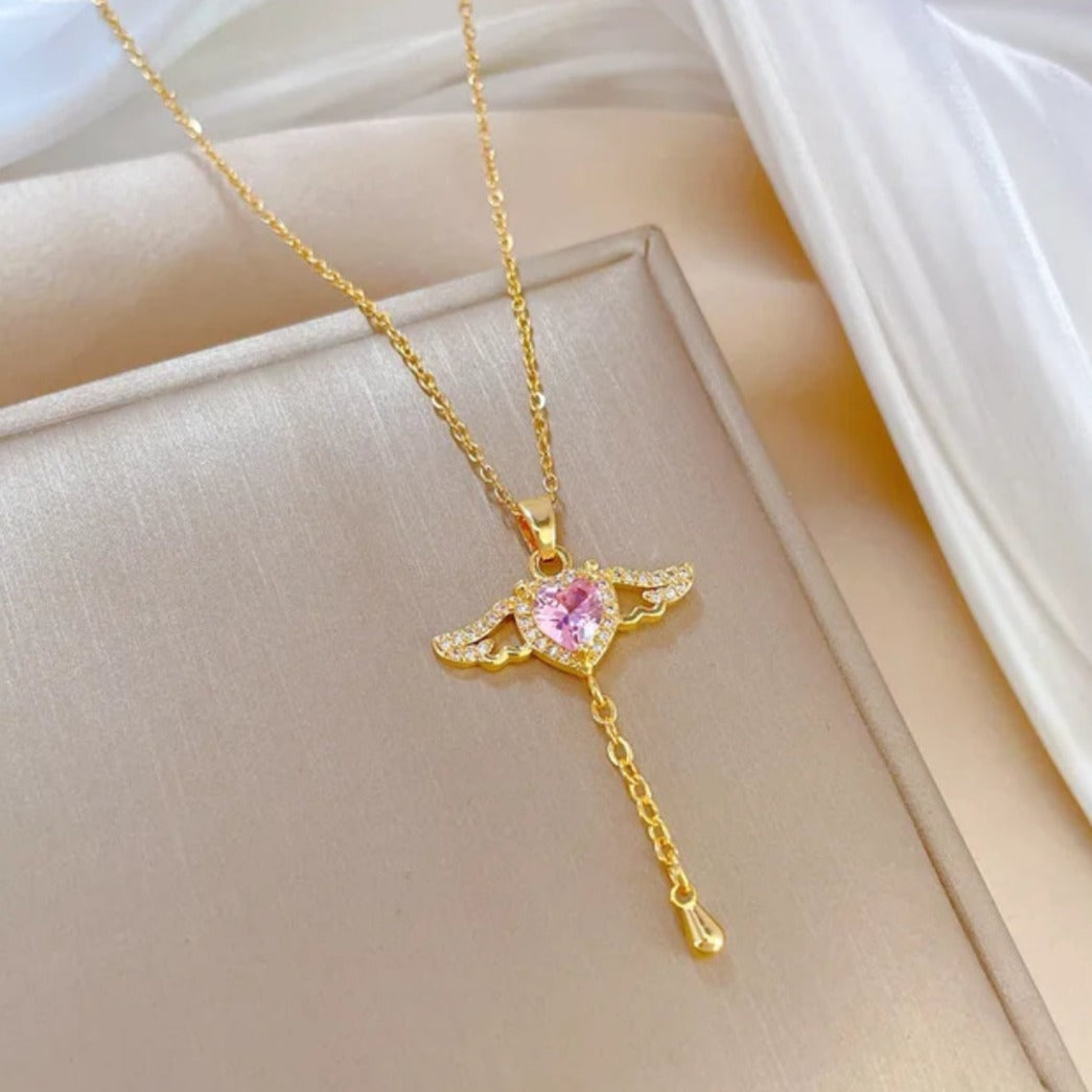 Angelic Heartwing Necklace Salty