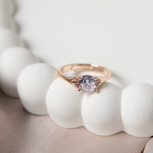 Angelina Crystal Ring Salty