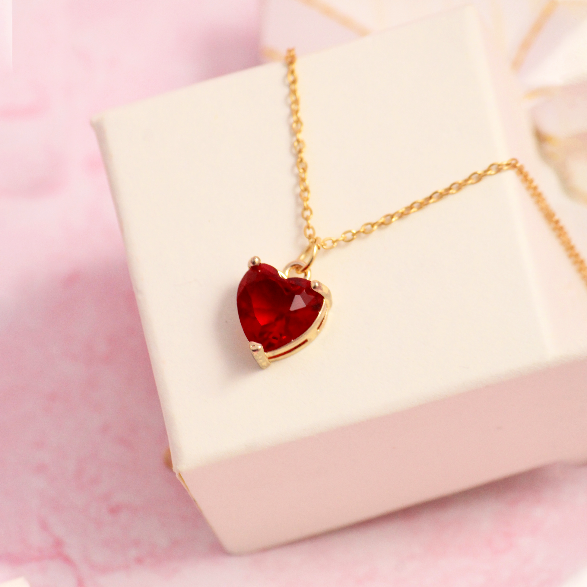 Aries Red Heart Necklace