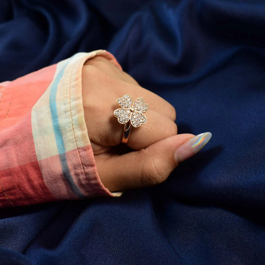 Aubrieta Spinner Ring - Rose Gold