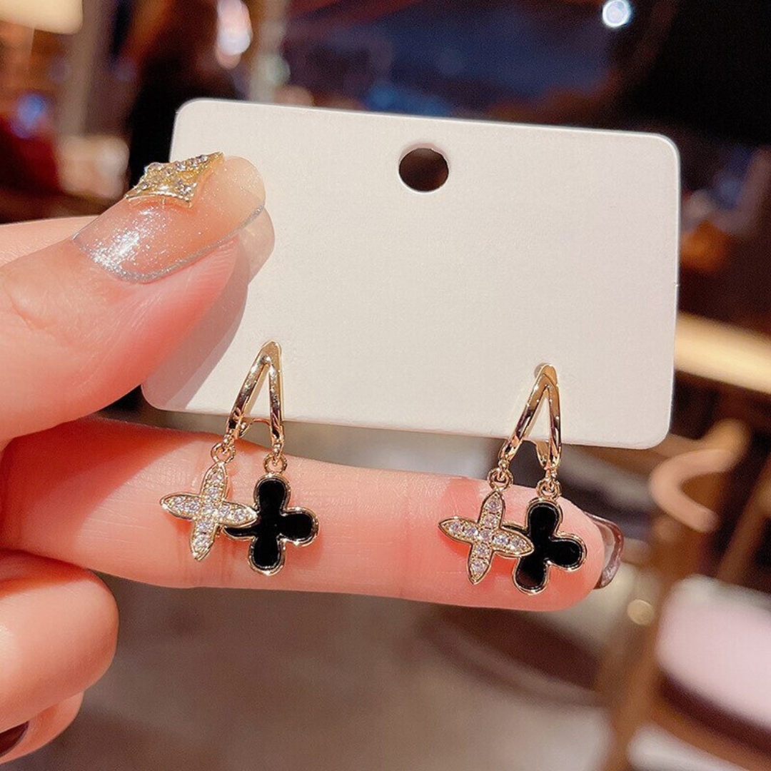 Aureate Clover Whispers Earrings Salty