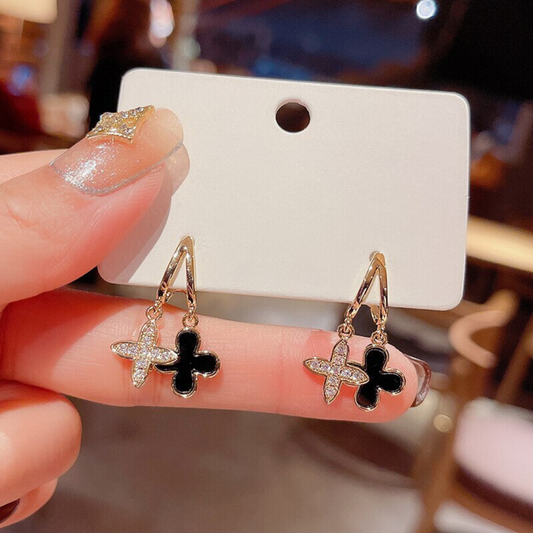 Aureate Clover Whispers Earrings Salty