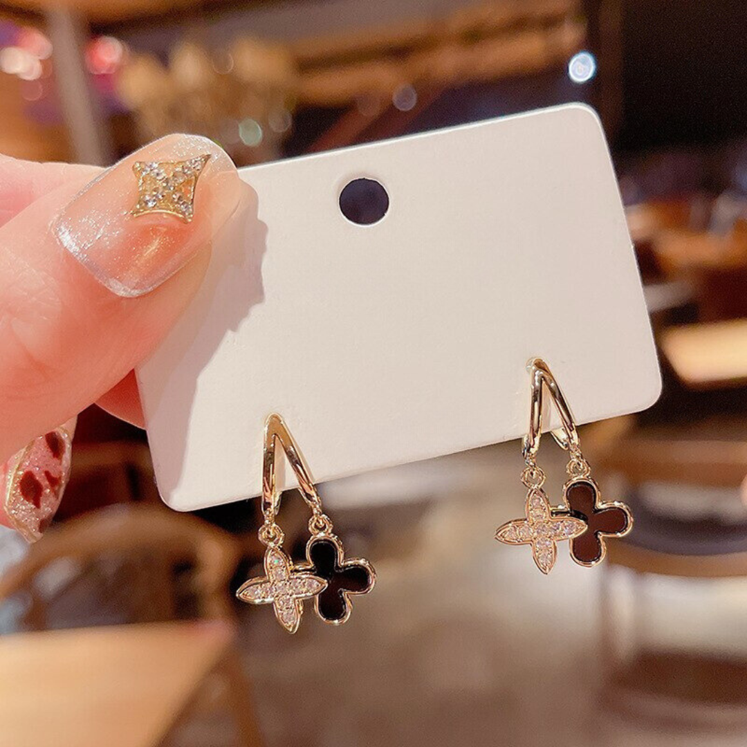 Aureate Clover Whispers Earrings Salty