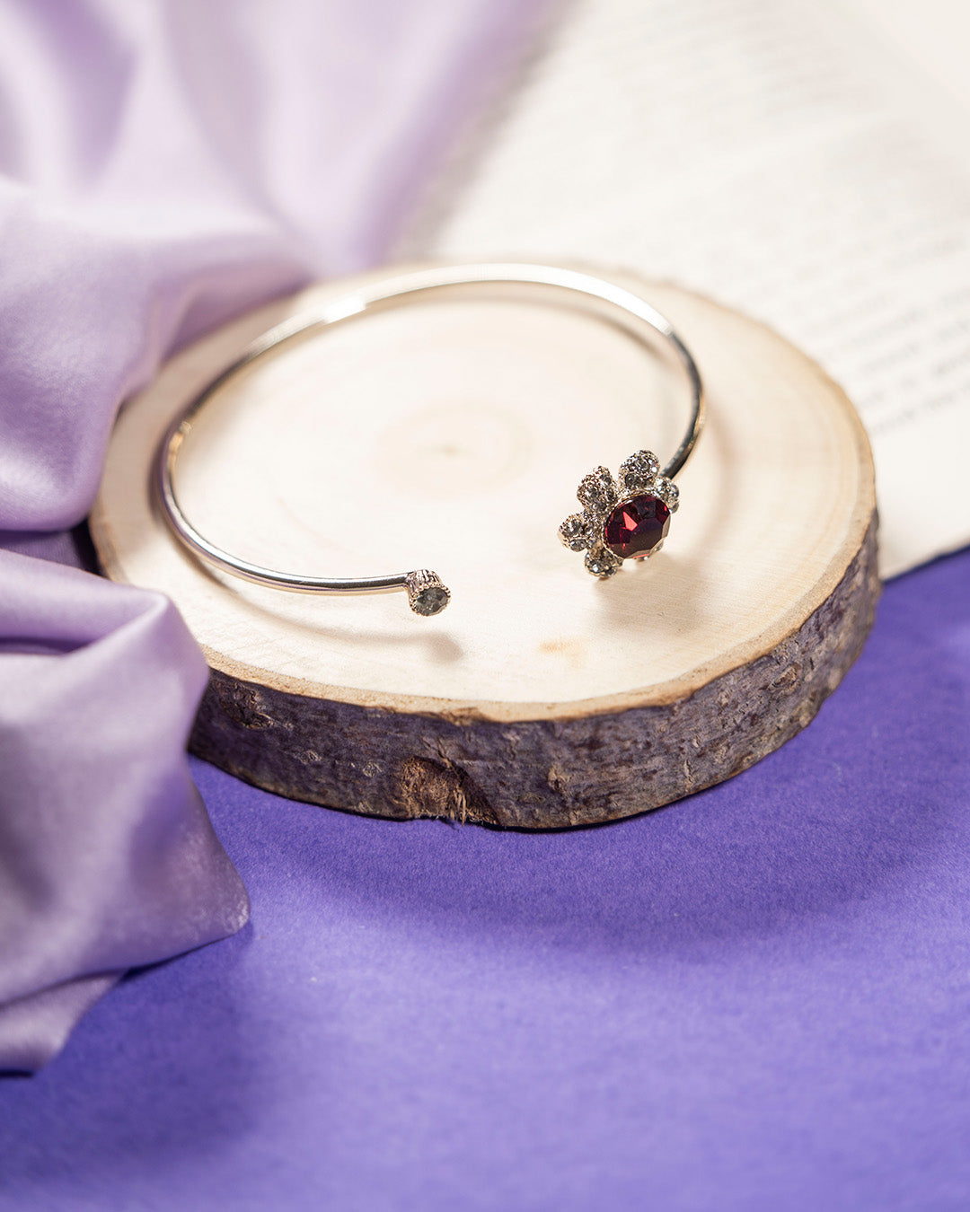 Cocktail Party Cuff Bracelet - Red