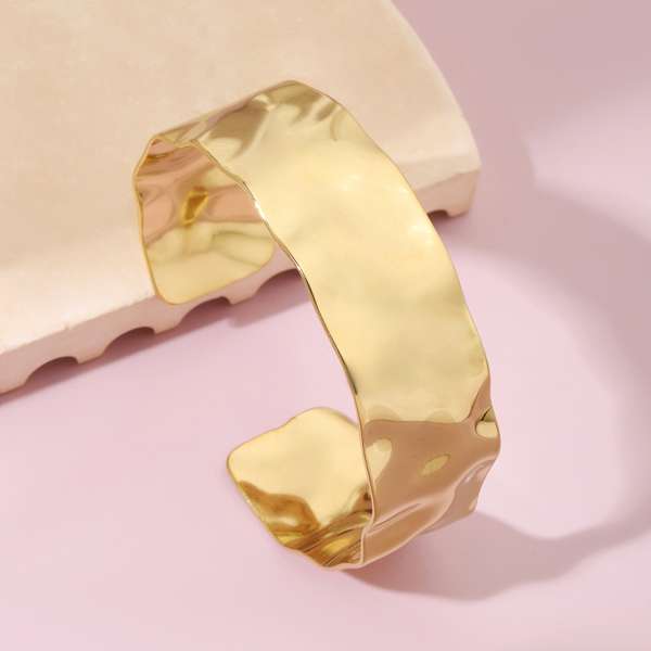 Twilight Textured Gold Cuff