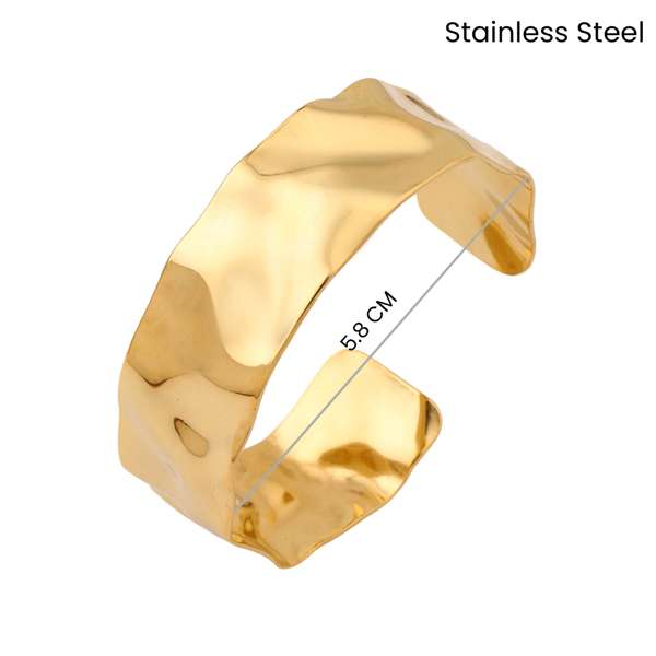 Twilight Textured Gold Cuff