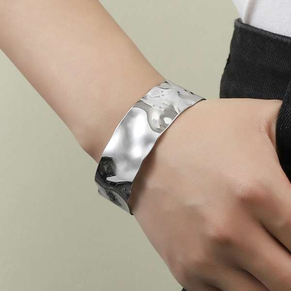 Twilight Textured Silver Cuff