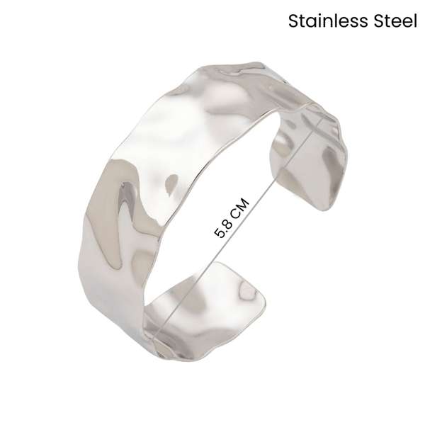 Twilight Textured Silver Cuff