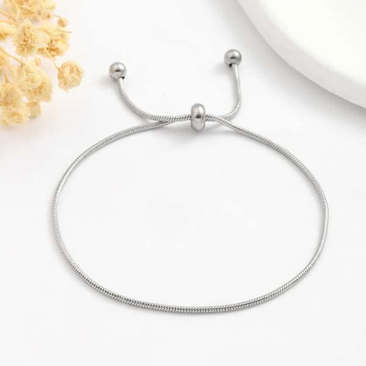 Solitude Silver Slider Bracelet