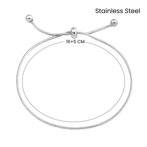 Solitude Silver Slider Bracelet