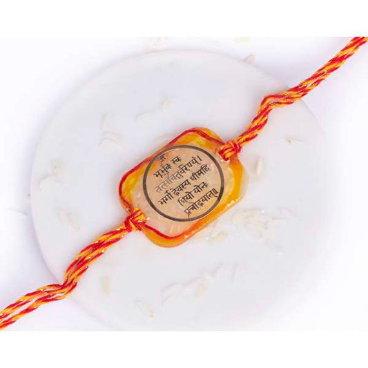 Resin Gold Rakhi