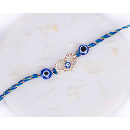 Evil Eye Heart Rakhi