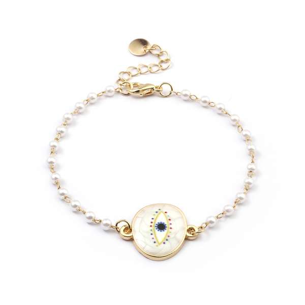 Evil Eye Guardian Gold Bracelet