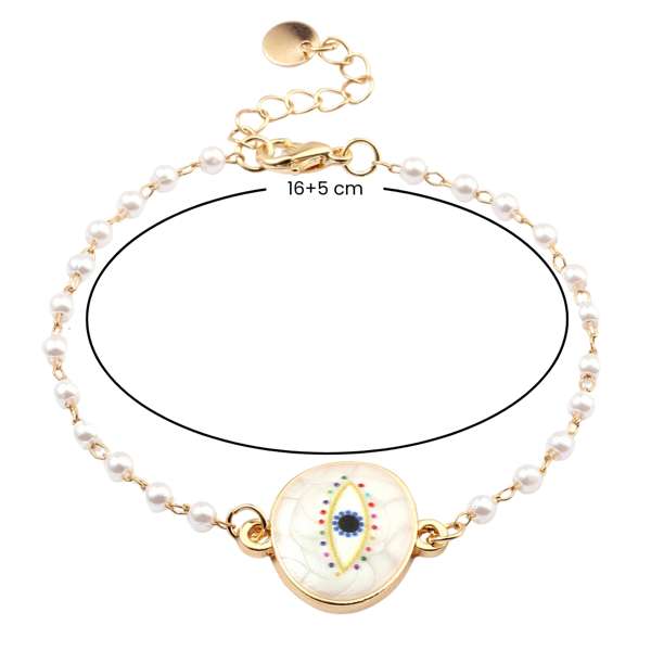 Evil Eye Guardian Gold Bracelet