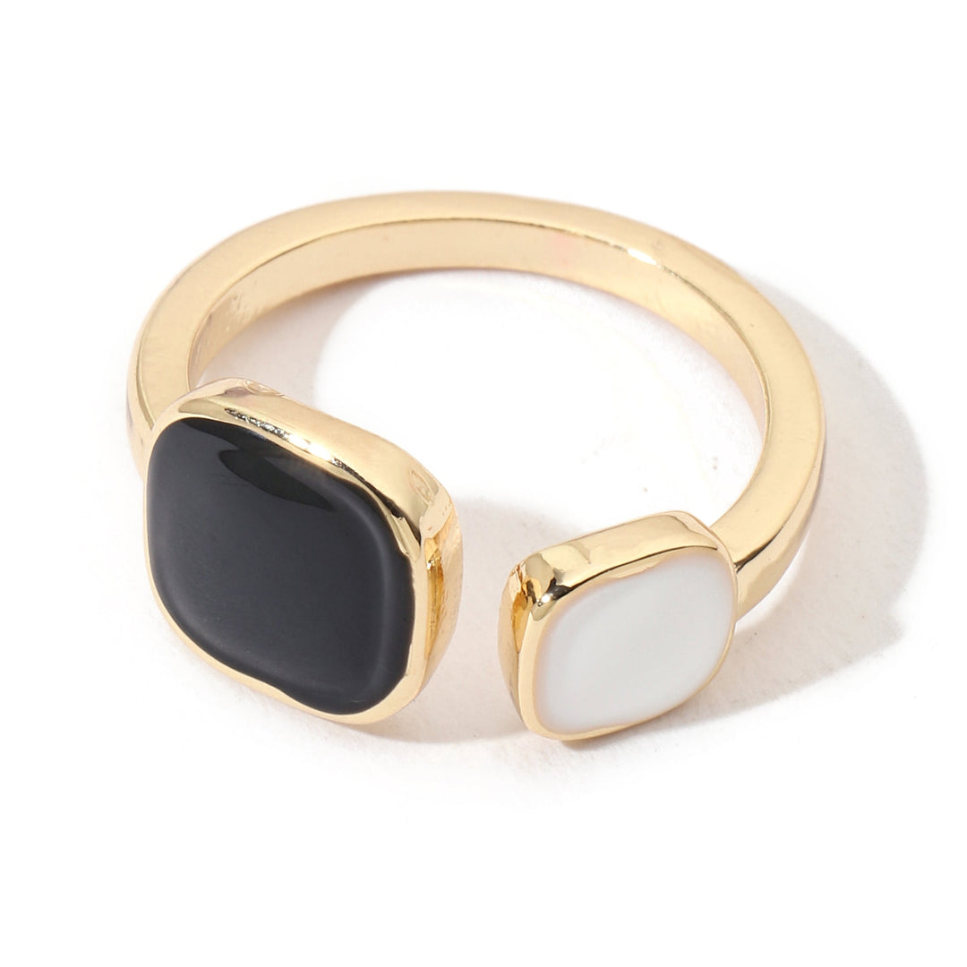 Black & White Raya Gold Ring | Salty