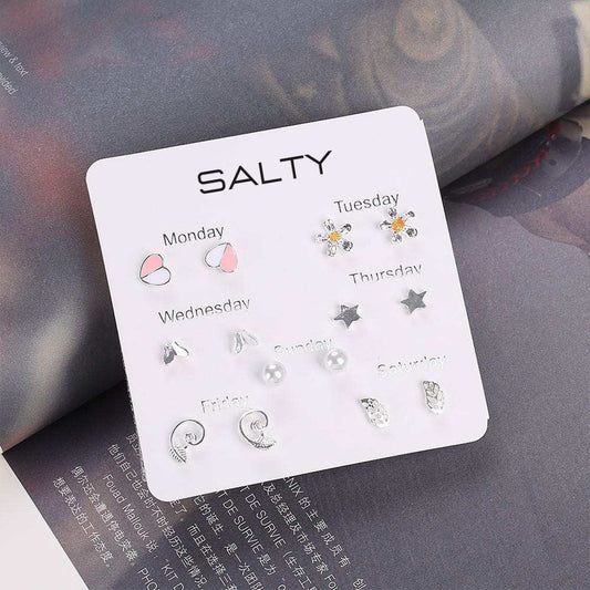 "Blossom" Weekly 7 Stud Earrings