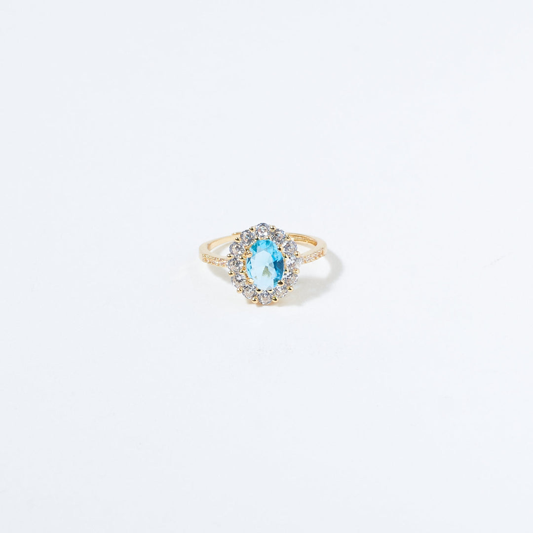 Blue Lagoon Diamond Ring Salty