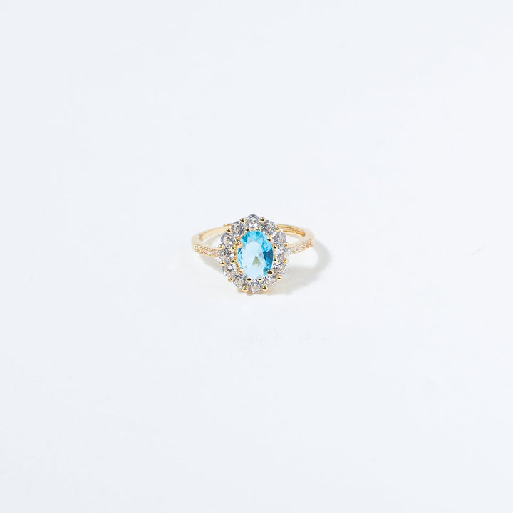 Blue Lagoon Diamond Ring Salty