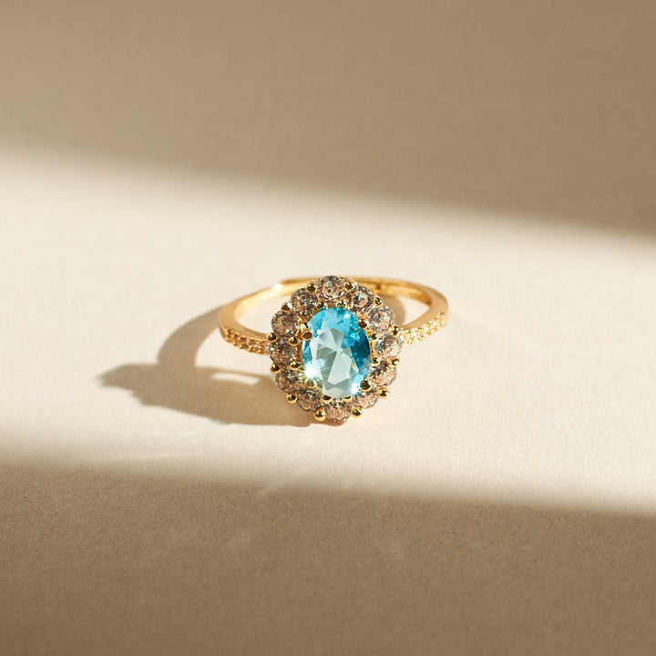 Blue Lagoon Diamond Ring Salty