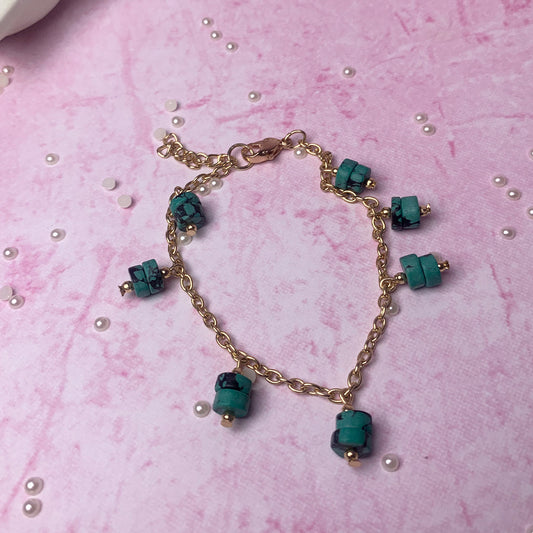Blue Lagoon Tassel Bracelet Salty