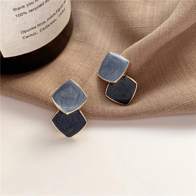 Blue Vector Earrings