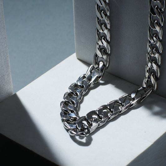 Brawny Braid Silver Chain Salty Alpha