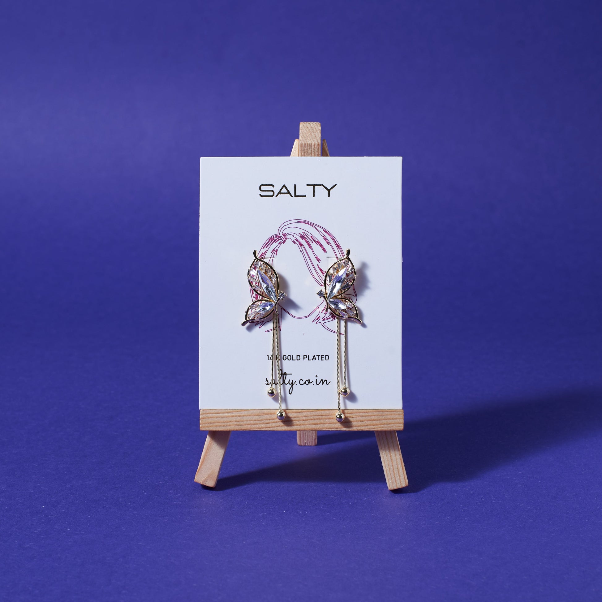 Butterfly Ballet Tassel Earrings Salty