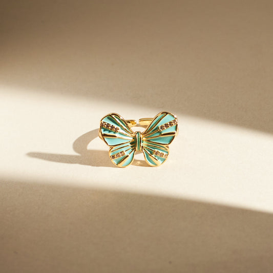 Butterfly Kiss Ring Salty