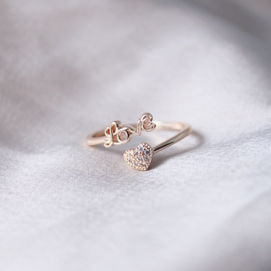 Case 143 love rose-gold ring Salty
