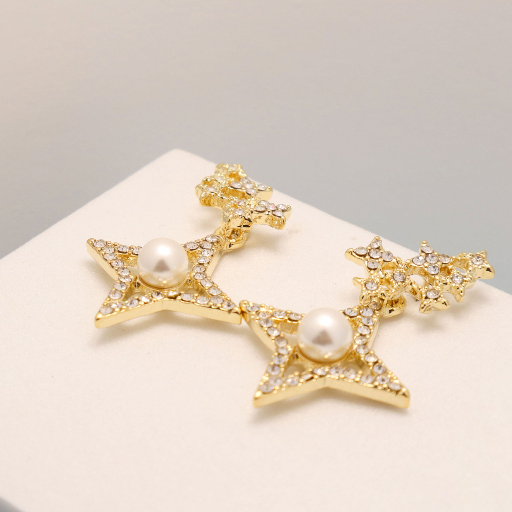 Celestial Stars Pearl Earrings