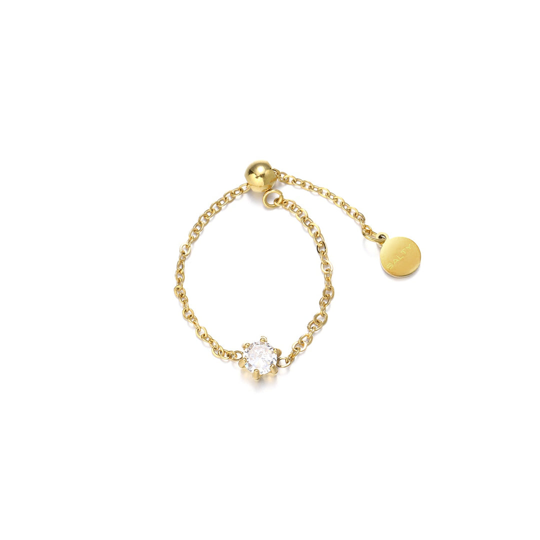 Champagne Self-Love Chain Ring Salty