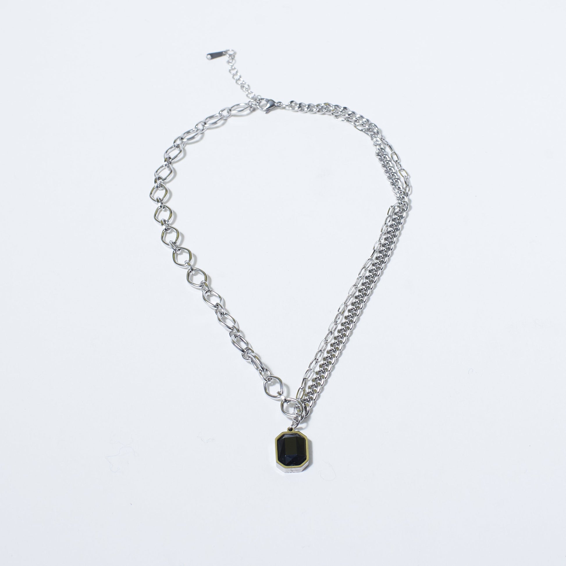 Charcoal Chic Silver Chain Salty Alpha