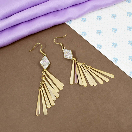 Chime tassel crystal diamond tassel earring