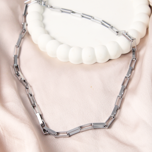 Classic Paper Link Stainless Steel Chain Salty