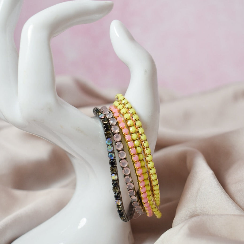 Color Burst Stackable Bands (Set of 5) Salty