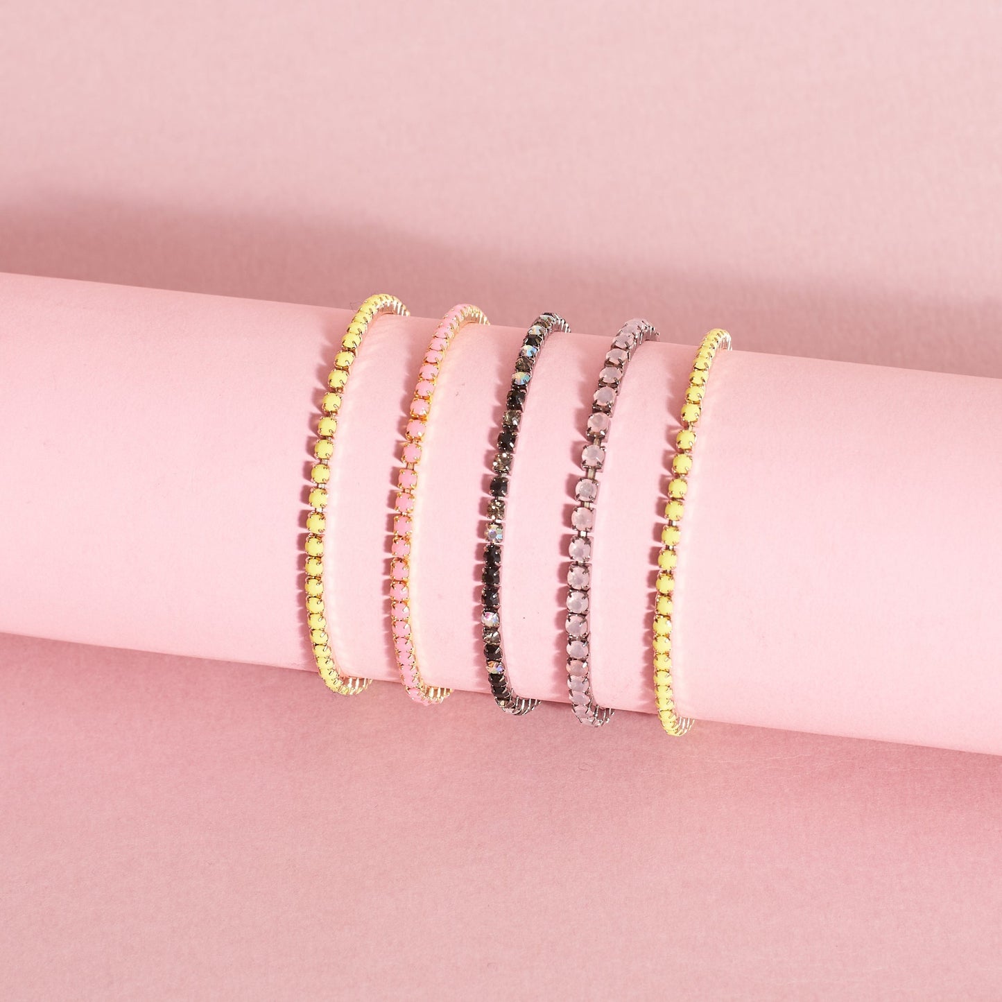 Color Burst Stackable Bands (Set of 5) Salty
