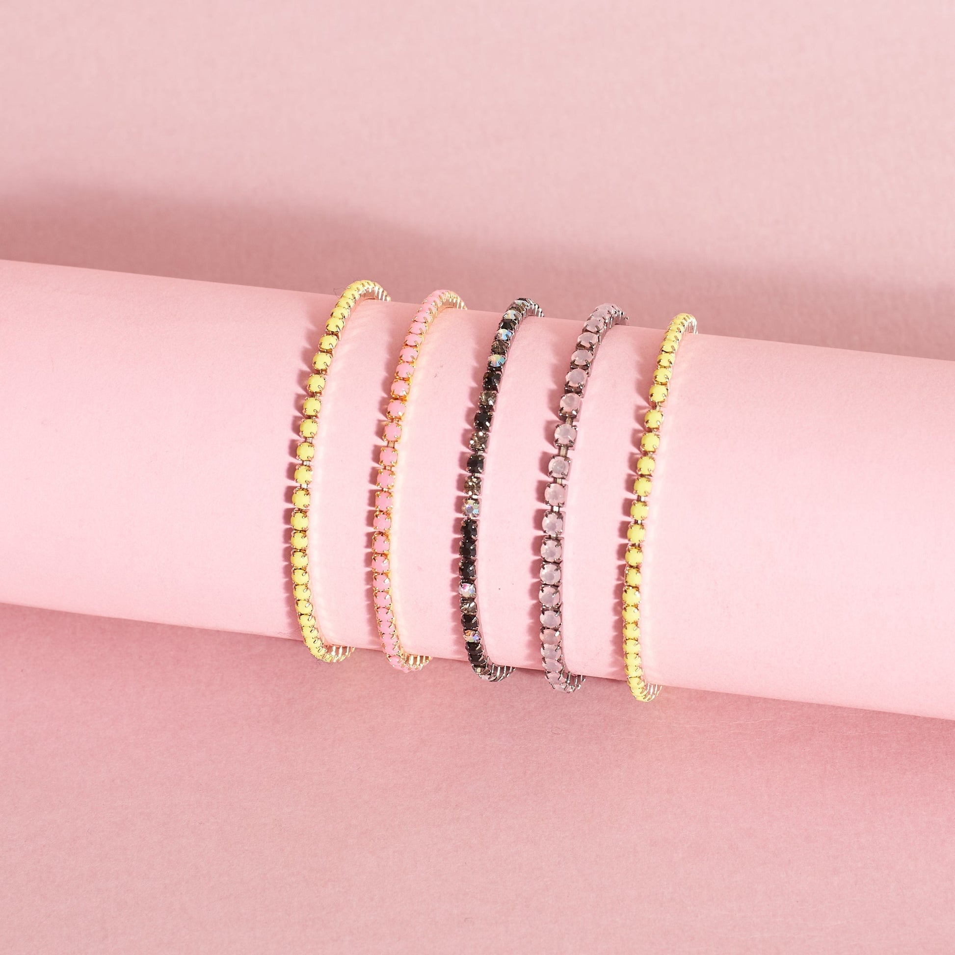 Color Burst Stackable Bands (Set of 5) Salty