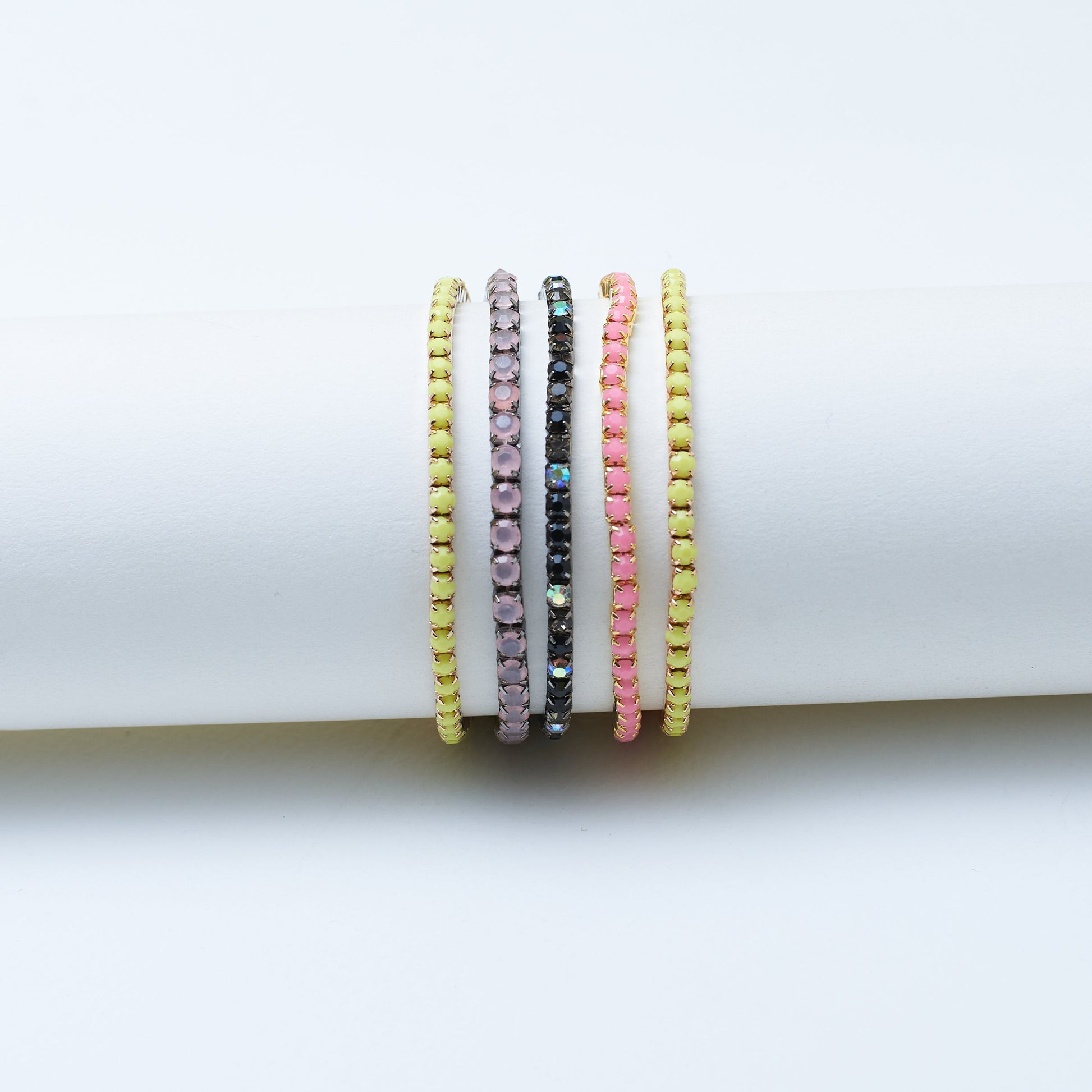 Color Burst Stackable Bands (Set of 5) Salty